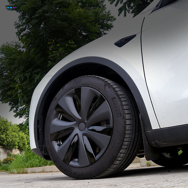 Tesla Model Y NOVA Jant Kapağı Seti 19 İnç, Mat ve Piyano Parlak Siyah İki Renkli (4 Adet Set Olarak Satılmaktadır.)