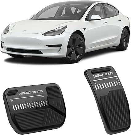 Tesla Model Y  / Model 3 Pedal Seti Spor Versiyon, 2 Adet Set, Alüminyum Alaşımlı